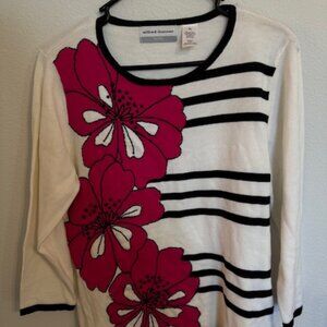 Alfred Dunner women's lightweight sweater top